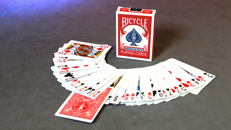 Invisible Deck Bicycle Mandolin (Red)