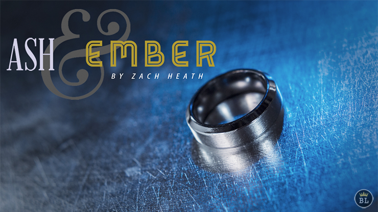 Ash and Ember Silver Beveled Size 11 (2 Rings) by Zach Heath - Trick