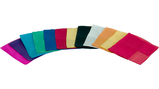 Silks 15 inch 12 Pack (Assorted) Magic by Gosh - Trick