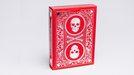 Superior Skull & Bones V2 (Red/Silver) Playing Cards by Expert Playing Card Co.