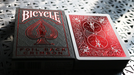 Bicycle Rider Back Crimson Luxe (Red) Version 2 by US Playing Card Co