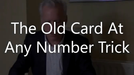 TOCAANT (The Old Card At Any Number Trick) by Brian Lewis - Video Download