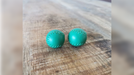 Chop Cup Balls Green Leather (Set of 2) by Leo Smetsers - Trick