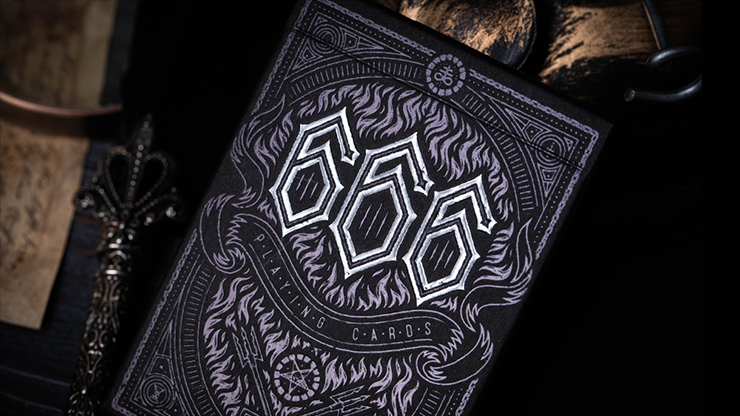 666 (Silver Foil) Playing Cards by Riffle Shuffle