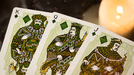 Sacred Fire (Emerald Flare) Playing Cards by Riffle Shuffle