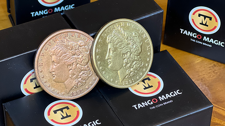 Replica Golden Morgan Scotch and Soda Magnetic (Gimmicks and Online Instructions) by Tango Magic - Trick