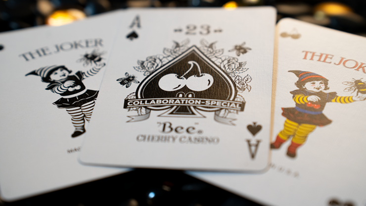 Limited Bee X Cherry (Blue) Playing Cards