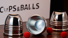 Cups and Balls Set MINI (Stainless-Steel) by Bluether Magic and Raphael