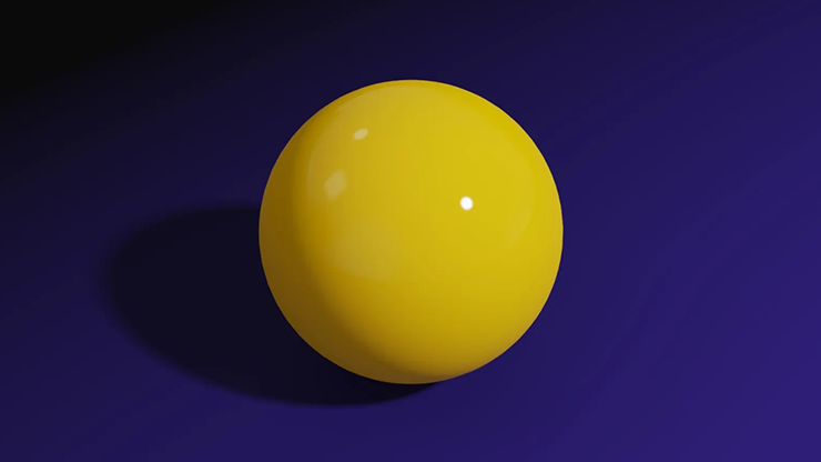 Magnetic Ball (Yellow) by Iarvel Magic