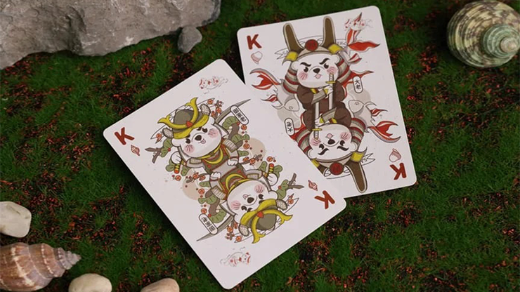 Samurai Otter Playing Cards - Hono Edition (Standard red) Playing Cards