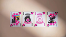 Bicycle Cat (Pink) Playing Cards by US Playing Card Co.