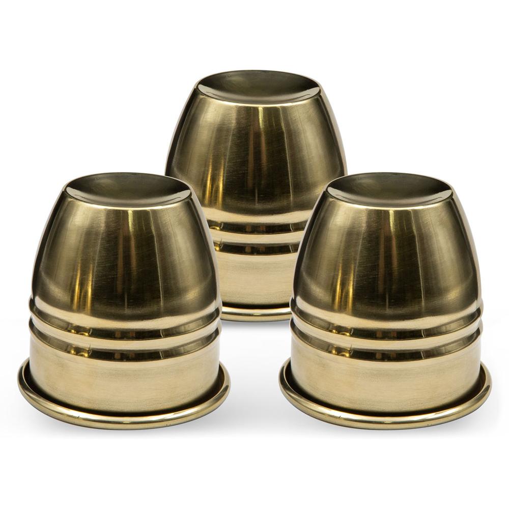 Giant Brass Cups and Balls Heavy by Magic Makers