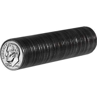U.S. Dimes ungimmicked roll of 50 coins