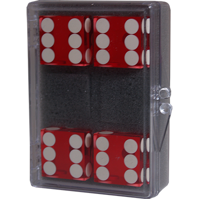 Dice 4 pack Red Near precision 19mm (cas