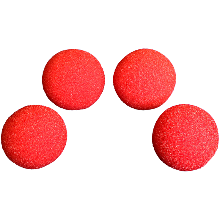 2 3/4 inch Pro Sponge Ball (Red) Pack of 4 from Magic by Gosh