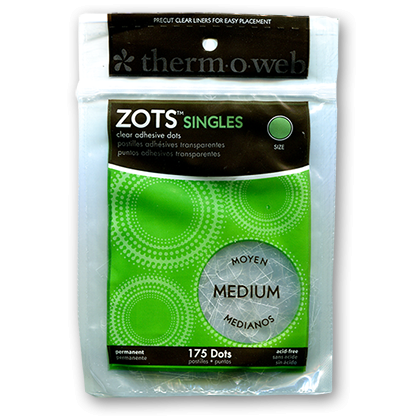 Sticky Dots Medium (175 dots 3/8 inch diameter) Bag of Singles
