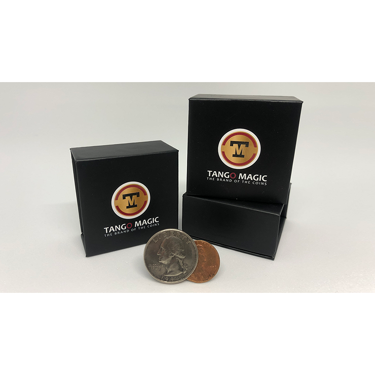 Tango Ultimate Coin (T.U.C) Quarter/Penny (D0127) with instructional DVD by Tango - Trick
