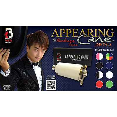 Appearing Cane (Metal / Red) by Handsome Criss and Taiwan Ben Magic Trick