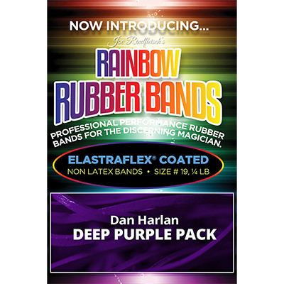 Joe Rindfleischs Rainbow Rubber Bands (Dan Harlan Deep Purple ) by Joe Rindfleisch Trick