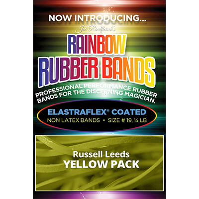 Joe Rindfleischs Rainbow Rubber Bands (Russell Leeds Yellow ) by Joe Rindfleisch Trick