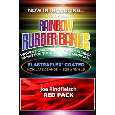 Joe Rindfleischs Rainbow Rubber Bands (Joe Rindfleisch Red Pack) by Joe Rindfleisch Trick