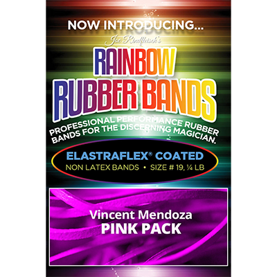 Joe Rindfleischs Rainbow Rubber Bands (Vince Mendoza Mr. Pink) by Joe Rindfleisch Trick