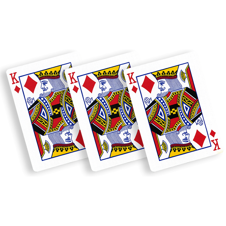 Flash Poker Card King of Diamonds (Ten Pack) Trick
