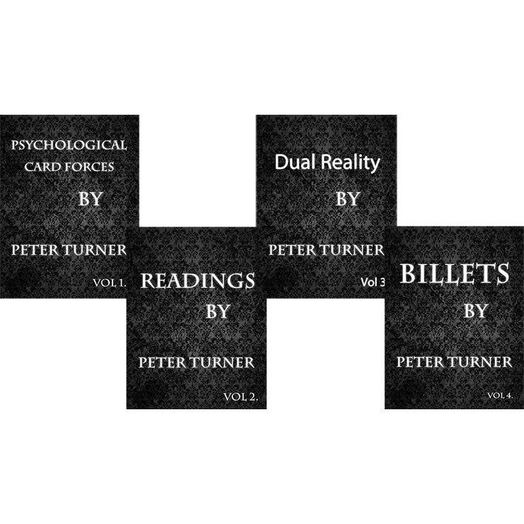 4 Volume Set of Reading Billets Dual Reality and Psychological Playing Card Forces by Peter Turner eBook DOWNLOAD