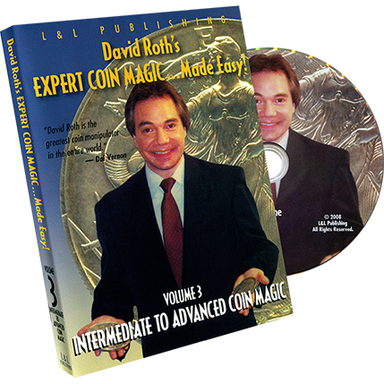 David Roths Expert Coin Magic Made Easy Vol 3 (Intermediate to Advanced) DVD