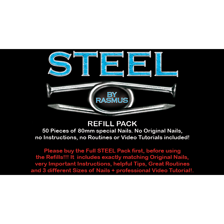 STEEL Refill Nails 50 ct. (80mm) by Rasmus Trick