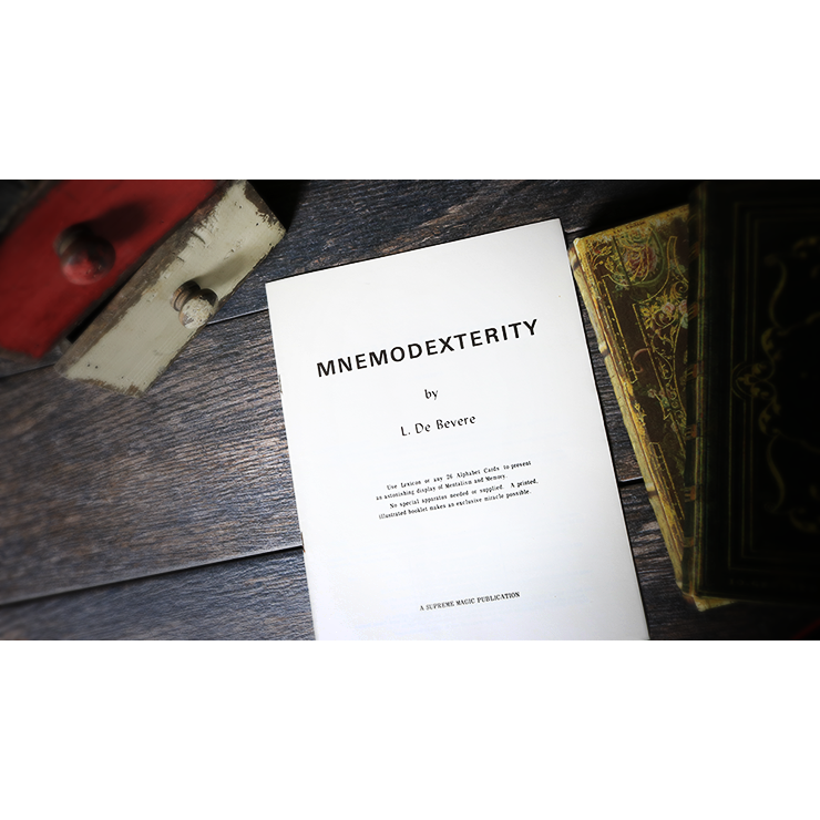 Mnemodexterity by L. De Bevere Book
