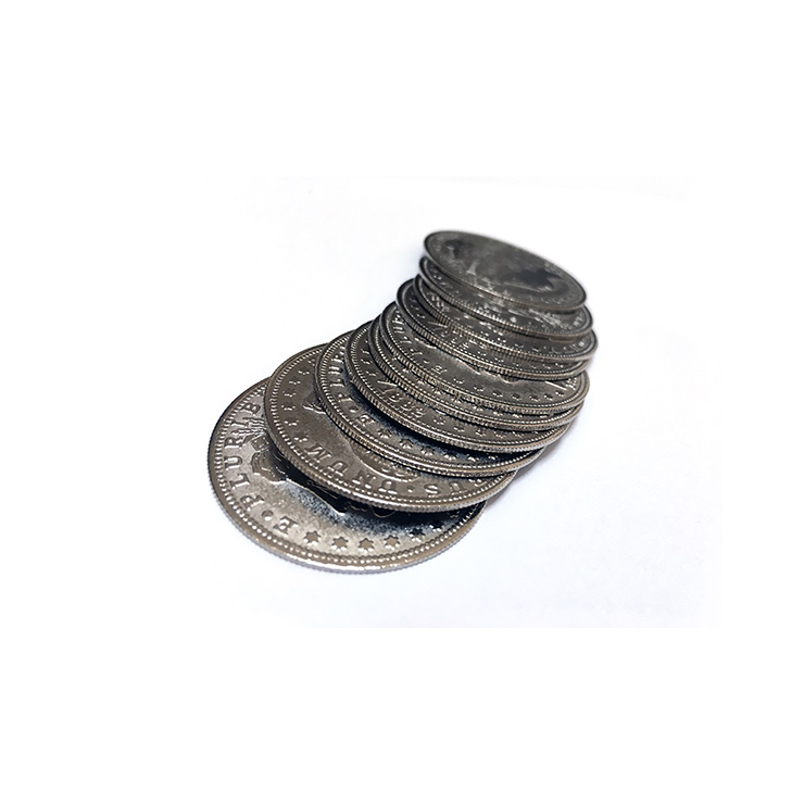 Palming Morgan Dollar Replica (10 Coins) by Shawn Magic