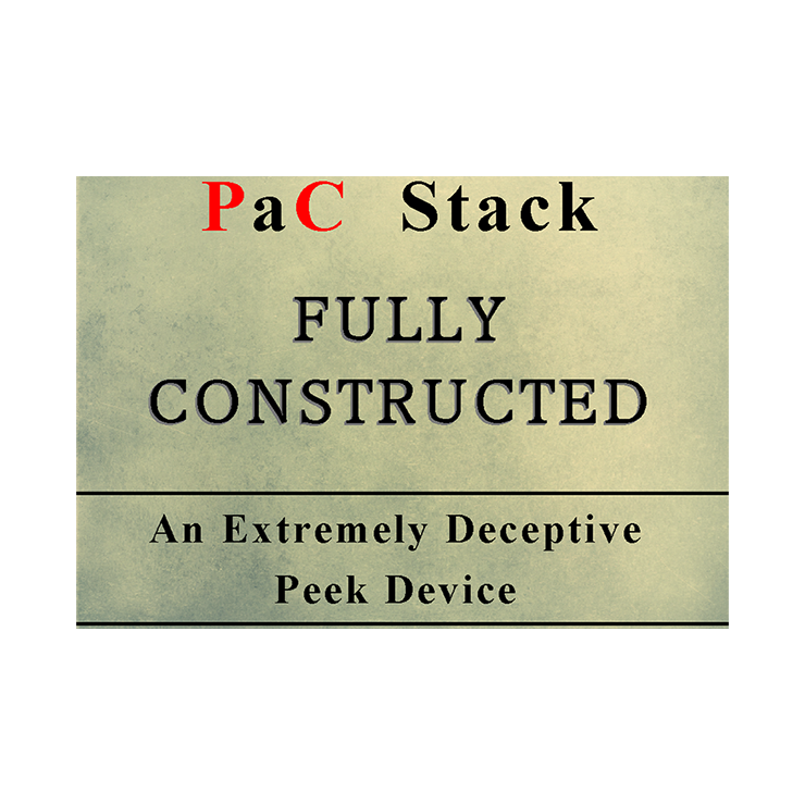 PaC Stack: Fully Constructed (Gimmicks and Online Instructions) by Paul Carnazzo Trick