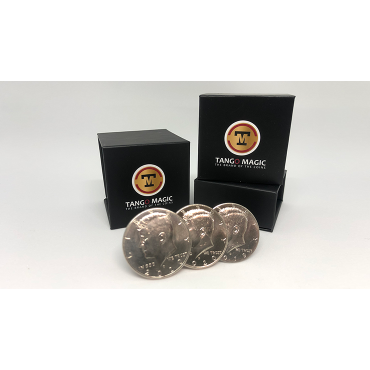 Triple TUC Half Dollar (D0183) Gimmicks and Online Instructions by Tango Trick