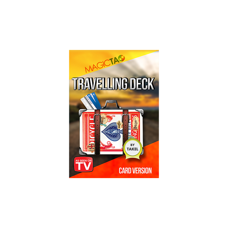 Travelling Deck Card Version Blue (Gimmick and Online Instructions) by Takel Trick
