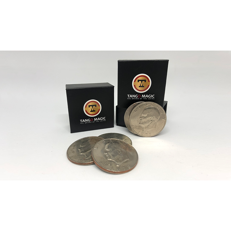 Perfect Shell Coin Set Eisenhower Dollar (Shell and 4 Coins D0202) by Tango Magic Trick