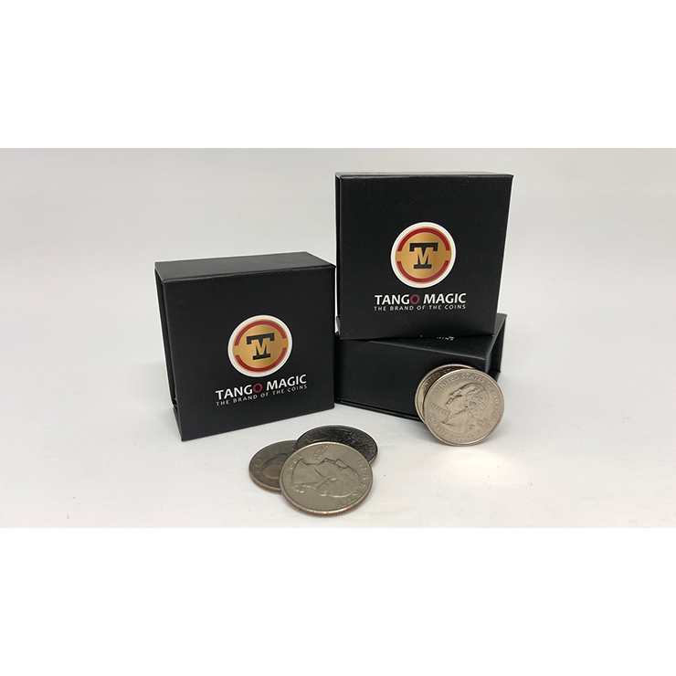 Perfect Shell Coin Set Quarter Dollar (Shell and 4 Coins D0200) by Tango Magic Trick