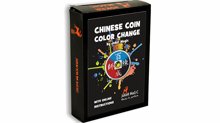 Chinese Coin Color Change (Gimmicks and Online Instructions) by Joker Magic Trick