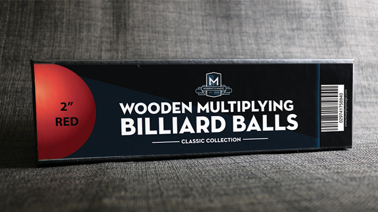 Wooden Billiard Balls (2" Red) by Classic Collections Trick