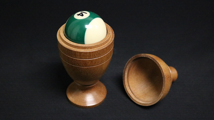 Deluxe Wooden Pool Ball Vase by Merlins Magic Trick