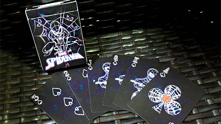 Avengers Spider Man Neon Playing Cards