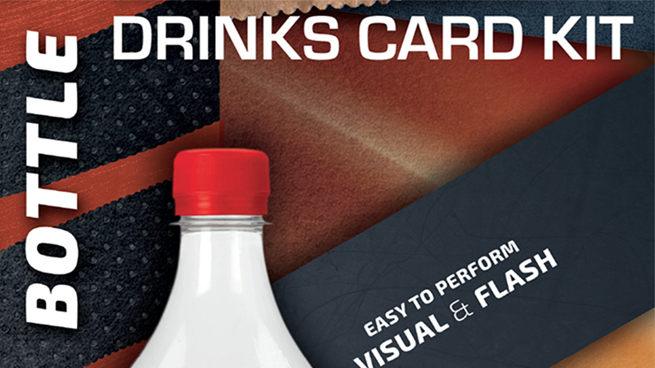 Drink Card KIT for Astonishing Bottle (Gimmick and Online Instructions) by Joi£o Miranda and Ramon Amaral Trick