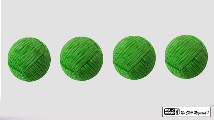 Rope Balls 1 inch / Set of 4 (Green) by Mr. Magic Trick