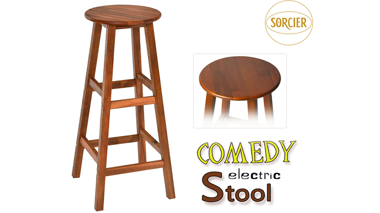 Comedy Electric Stool (Wood) by Sorcier Magic Trick
