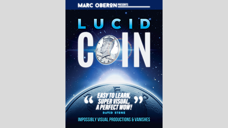 LUCID COIN (Gimmick and Online instructions)by Marc Oberon Trick
