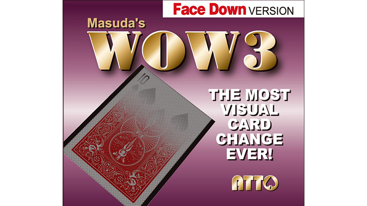 WOW 3 Face DOWN (Gimmick and Online Instructions) by Katsuya Masuda Trick