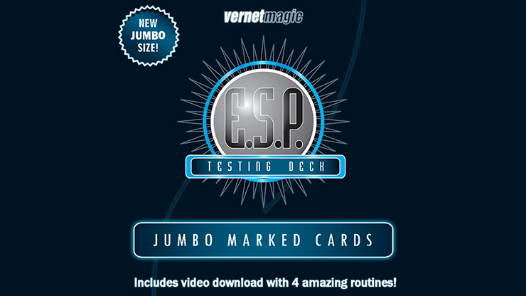 E.S.P. Jumbo Testing Cards (Gimmicks and Online Instructions) by Vernet Magic Trick