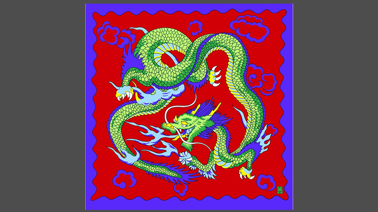 Rice Symphony Silk 36" (Red Dragon) by Silk King Studios Trick