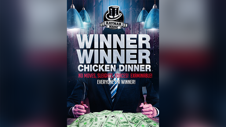 WINNER WINNER CHICKEN DINNER (Gimmicks and Online Instructions) by Kaymar Magic Trick