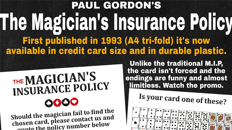The Magicians Insurance Policy by Paul Gordon Trick